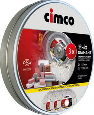 Sada diamantových řezných kotoučů  115 m CIMCO 206814