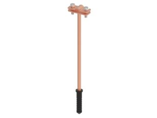 Držák vedení s hmoždinkou L250, drát 8/10mm, hmoždinka 60mm, Cu GROMTOR 311414