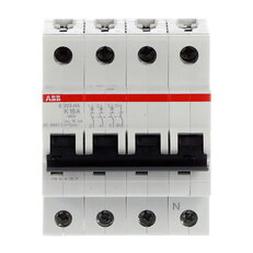 ABB S203-K16NA jistič 3F odpojení N vodiče (3+NA) 16 A char. K 6kA