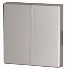 CWIZ-02/03 Kryt RF tlačítka 2x1/2 55x55mm Stříbrná matná Eaton 126048