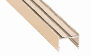 Přisazený/závěsný AL profil AL-PROFIL ALBA LIGHT IVORY LACQUERED 1M GXLP2108