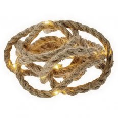 LED vánoční dekorace - provaz, 3m, 3xAA, teplá bílá, časovač