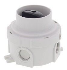 Krabice rozvodná COMBI 304 SWITCH RS/5-1 PP BK otočný Off-switch 1-pólový