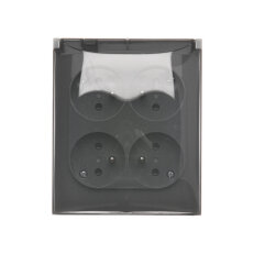 Zásuvka silová 4 násobná (přístroj s kry