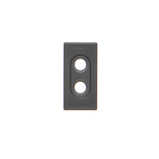 Kryt K45 prázdný pro konektory 2× RCA (CINCH) 45×22,5mm grafitově-šedá K101/14