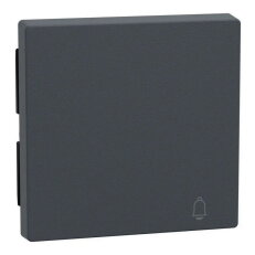 Klapka, Merten System M, se symbolem Zvonek, antracit, matný plast MEG3305-0414
