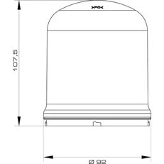Modul multifunkčního LED svítidla SLR FA IP66, červená, EN 54-23 SIRENA 90126