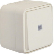 Tlačítko řazení 6 s podsvětlením, komplet., IP 55, Berker W.1, bílá, mat WNC021B