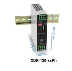Napájecí zdroj na DIN 120W 36V MEAN WELL XDR-120-36PI