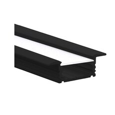 Zapuštěný profil pro LED pásky ORO PROFIL UNI IN BLACK 1M LED-POL ORO11078