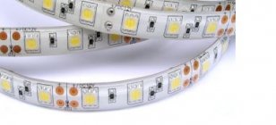 Led pásek 60ks/m 10mm 12W 12V 5m teplá bílá, power 3čip, zalitý 1080lm/m