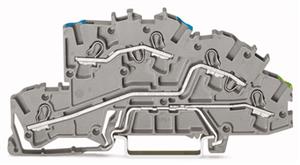 Instalační patrová svorka N/L/PE Push-in CAGE CLAMP šedá WAGO 2003-7646