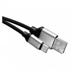 Nabíjecí a datový kabel USB-A 2.0/USB-C 2.0, 1 m, černý EMOS SM7025BL