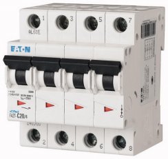 Eaton 142504 Jistič FAZT,char C,4pólový,Icu=20kA,In=40A FAZT-C40/4