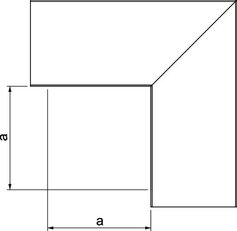 OBO LKM F60100FS Plochý roh s vrchním dílem 60x100mm Ocel pásově zinkováno