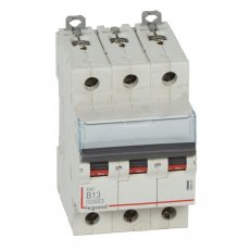 DX3 JISTIČ, 3 PÓLOVÝ, CHAR. B,13A 10000A/16KA LEGRAND 408990