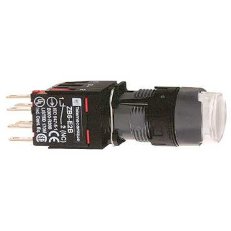 Schneider xB6AE1B5B Ovládač stiskací prosvětlený,1 Z+1V-bílý