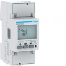Digitální elektroměr 1F, 2Tar. přímé měř. do 80 A, s M-Bus výstupem, MID ECM180D