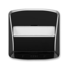 Kryt zásuvky ISDN průchozí, dvojnásobné 5013A-A00252 N černá Tango ABB