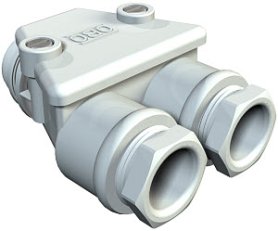 OBO 2024136 Vývodka kabel. dvojitá 113 PG13.5 LGR