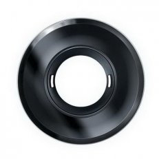 EsyLux EP00007293 Kryt FLAT kruhový pro čidla série FLAT, skleněný, černá
