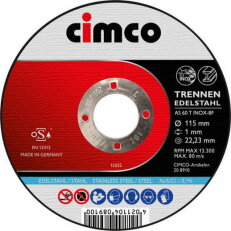 Korundový řezný kotouč na plech - 125 mm CIMCO 208912