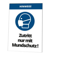 Nástěnná tabulka VSTUP POUZE S MASKOU! CIMCO 182820