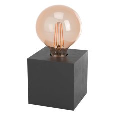 Stolní svítidlo PRESTWICK 2 1xE27 HOLZ černá 40W EGLO 43734