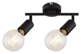 Lamar E27 2x 40W IP20 matná černá RABALUX 3987