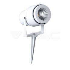 12W LED Garden Spike Lamp White Body 300
