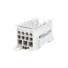Blok pro rozdělení fází PVB 400-3/8 1pól. AL/CU 400A 690V šedý na DIN 1004081