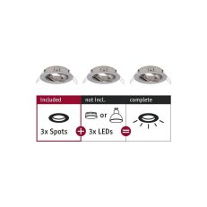 Choose RL Set of 3 spots swivelling Max