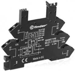 Finder 935102400 Patice, DIN, 34, 1P, 240V AC/DC, BO, Č, BS