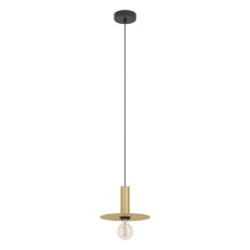 Závěsné svítidlo ESCANDELL E27 kartáčovaná mosaz/černá 1X40W EGLO 900731