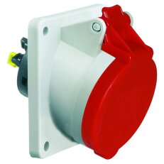 Zásuvka vestavná 32A 4p 400V IP44 6h Quick-Connect BALS 12764