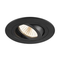 NEW TRIA 75 stropní vestavné svítidlo 2700K 38° IP 20 kulaté černá SLV 1007402