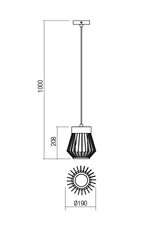 Závěsné svítidlo TITTI SU E27 1X42W IP44 DG REDO 9845