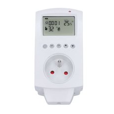 Termostaticky spínaná zásuvka, termostat 230V/16A vytápění nebo chlazení DT40