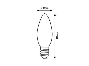 Světelný zdroj SMD LED, E14 C37, 5W, 450lm, RGB RABALUX 79002