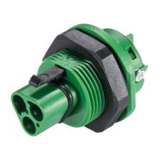 vidlice vestavná gesis RST, 3-pól, šroubové svorky, M25, zelená