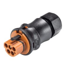 vidlice na kabel gesis RST, 5-pól, průchodka 6-10mm, šroubové svorky, hnědá