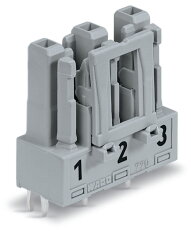 Zásuvka na desky plošných spojů rovné provedení 3pól. šedá WAGO 770-843