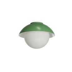Přisazené svítidlo se skleněným stínidlem OSMONT LUKIDA 2 10W IP65II E27 zelená
