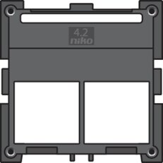 DATA Adaptér 2násobný pro konektory Niko NIKO 170-65402