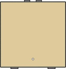 NHC 1násobný ovladač s LED + snímač teploty GOLD COATED NIKO 221-52201
