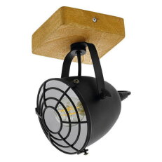 Bodové svítidlo GATEBECK E14 dřevo/černá 1X40W IP20 EGLO 44091