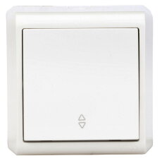 Nástěnný přepínač střídavý č.6, šroubové svorky, IP20, bílý SCHRACK EV310004--