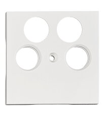 Kryt anténní zásuvky TV, typ HSAT-M, 4 otvory, bílý SCHRACK EV104311--
