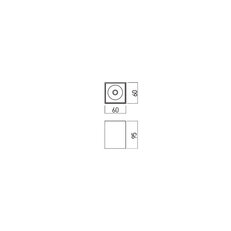 XCARD SQ. CEILING FITTING GU10/PAR16 1x5