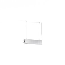 LED Svítidlo Serpent 1/8 R500, dolů, mléčný, 3000K, 10W, stříbrná FPSE058-0130EB